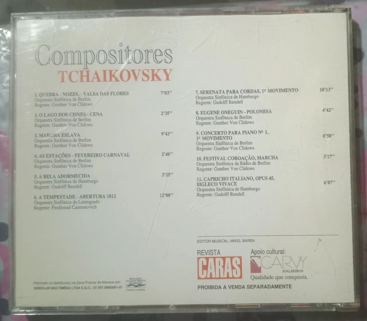 CDs à Venda - Tchaikovsky - Foto 2