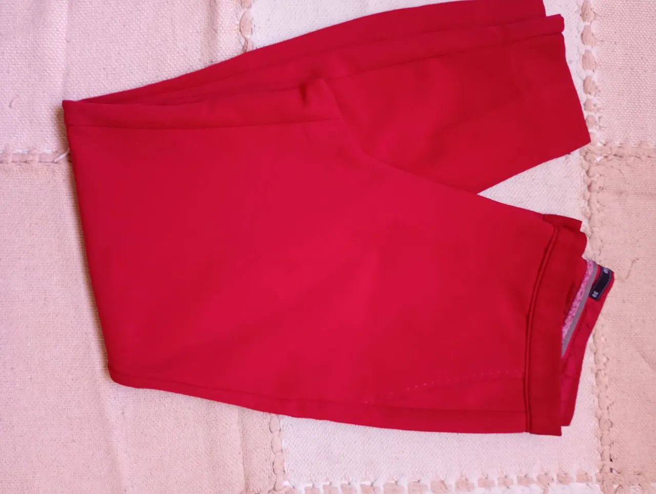Calça social vermelha 