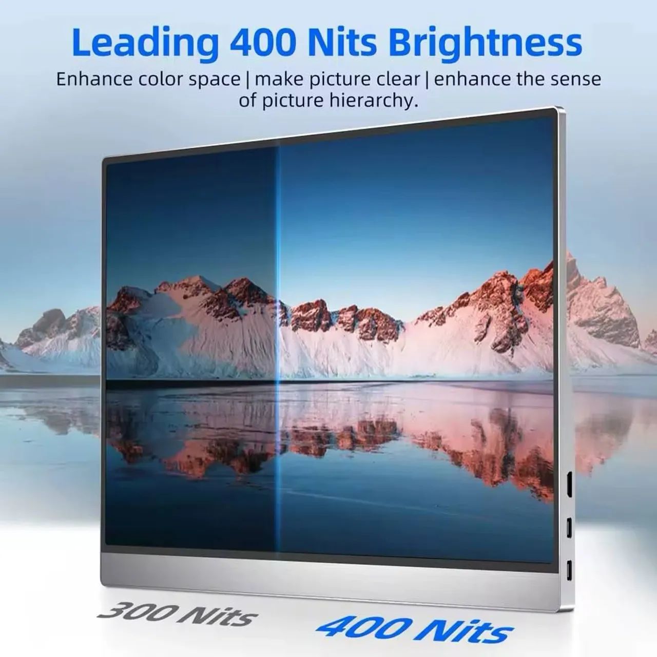 Monitor Portátil UPERFECT  4K 15,6 polegadas 3840x2160 UHD HDR IPS FreeSync Speaker - Foto 3