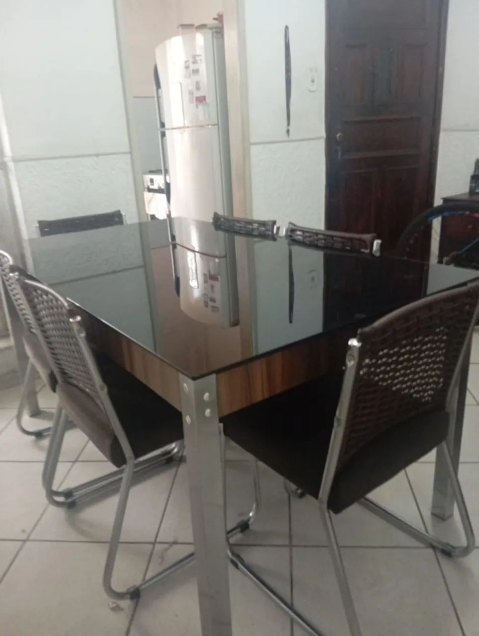 Mesa inox com 6 cadeiras - Foto 2