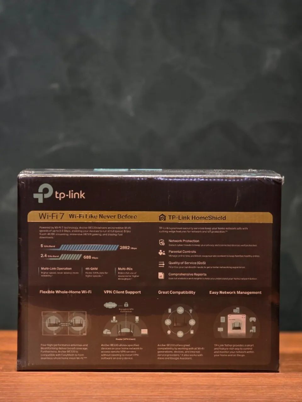 Roteador TP-Link Archer BE220 (BE3600) - Foto 2