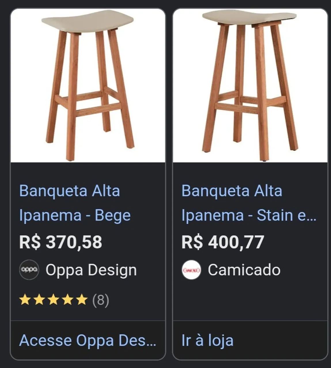 Duas Banquetas Altas de Madeira - Foto 4