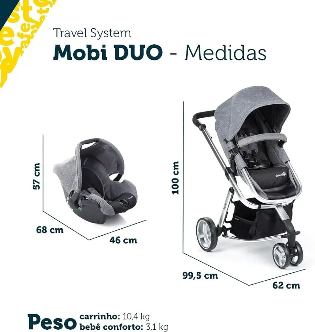 Carrinho de Bebê (Travel System) - Foto 2