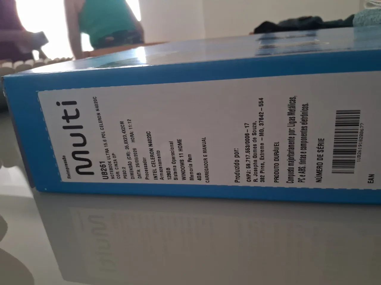 VENDO NOTEBOOK ZERO NA CAIXA INTEL COM NOTA FISCAL