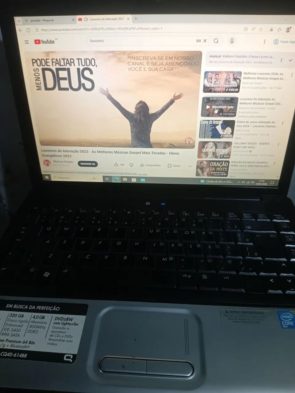 Vendo notebook compaq cq40  - Foto 2