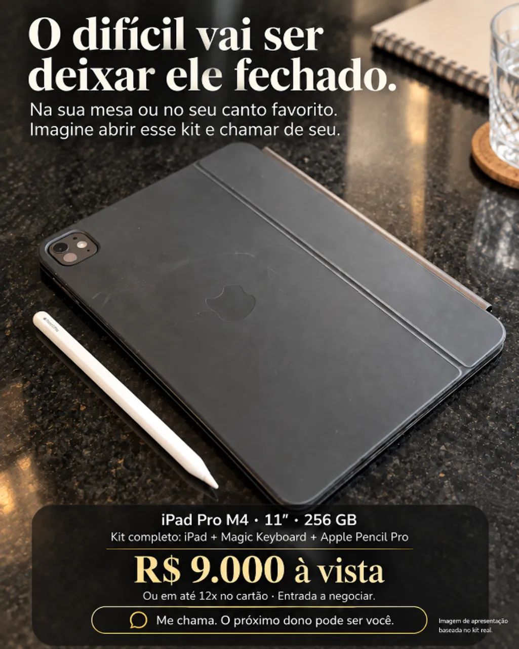 iPad 11 Pro M4 256GB + Magic Keyboard + Apple Pencil Pro - Foto 4