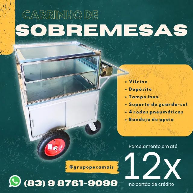 Carrinho para Sobremesas