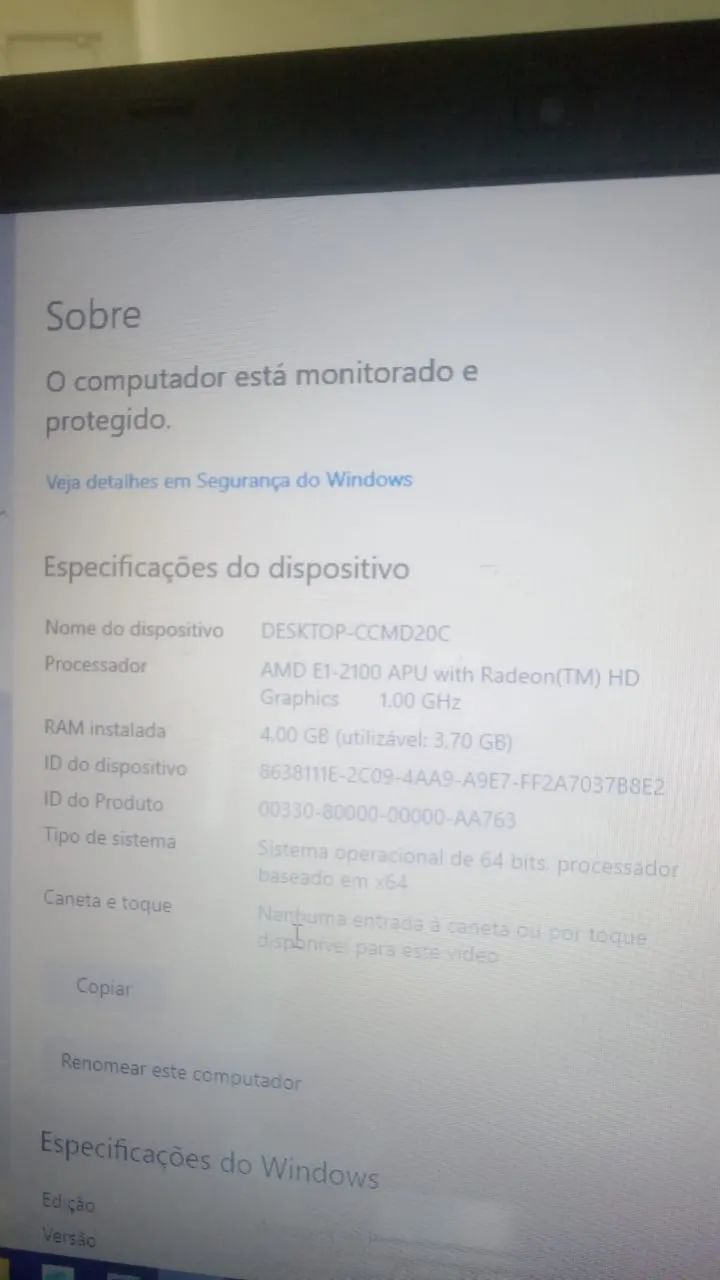 notebook funciono tudo (teclado externo) 