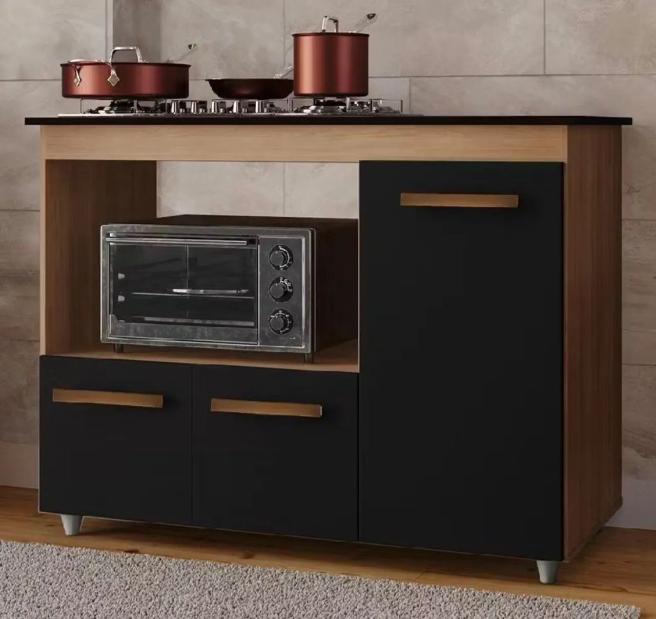 Balcão Cooktop 5 bocas Savana