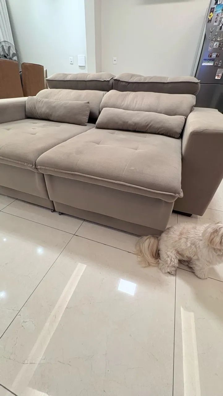 Sofá 2 Lugares Retrátil | Suede 2,0m x 1,20m - Foto 3