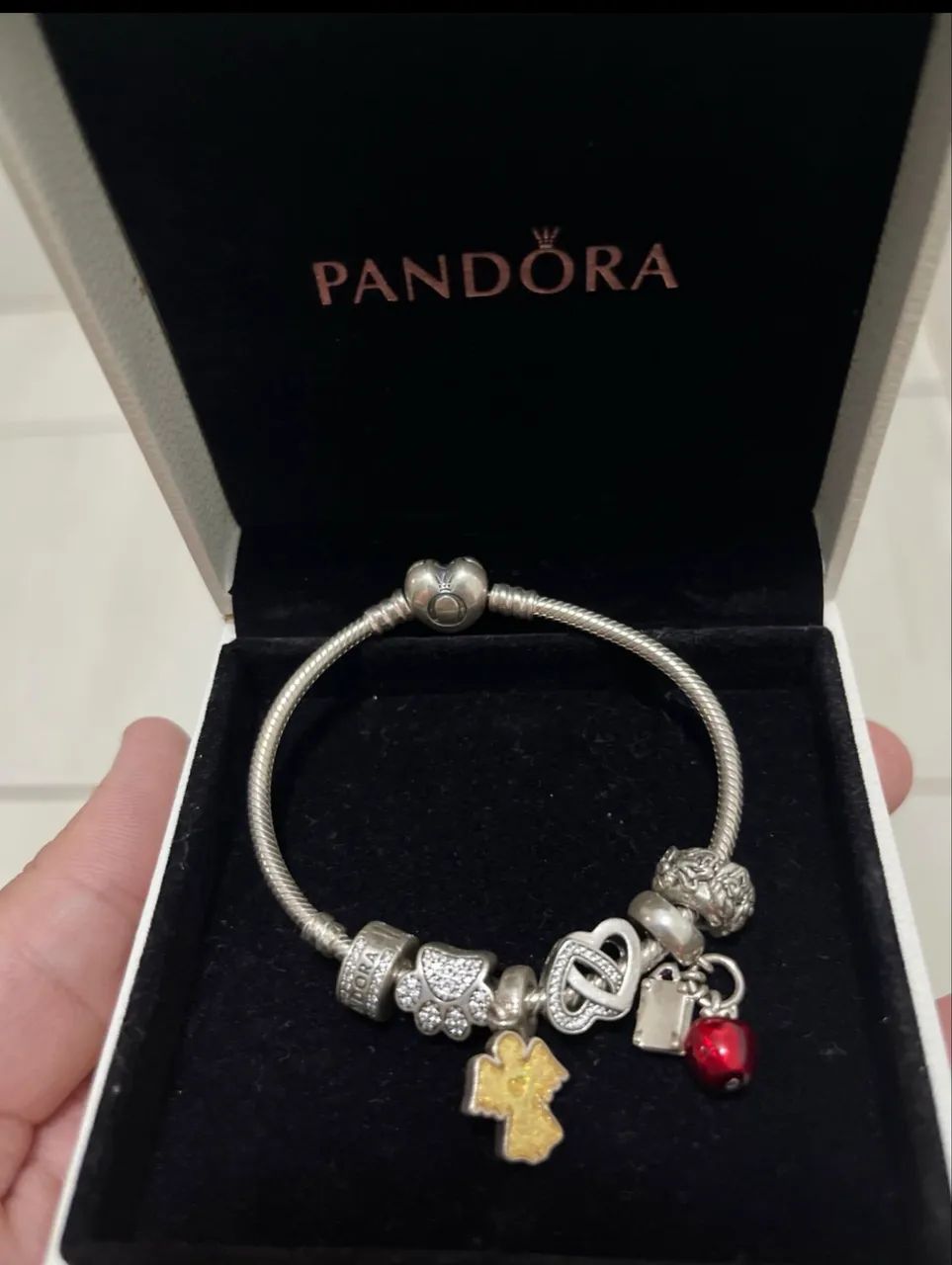 PANDORA ORIGINAL - BRACELETE + BERLOQUES + CAIXA - Foto 3