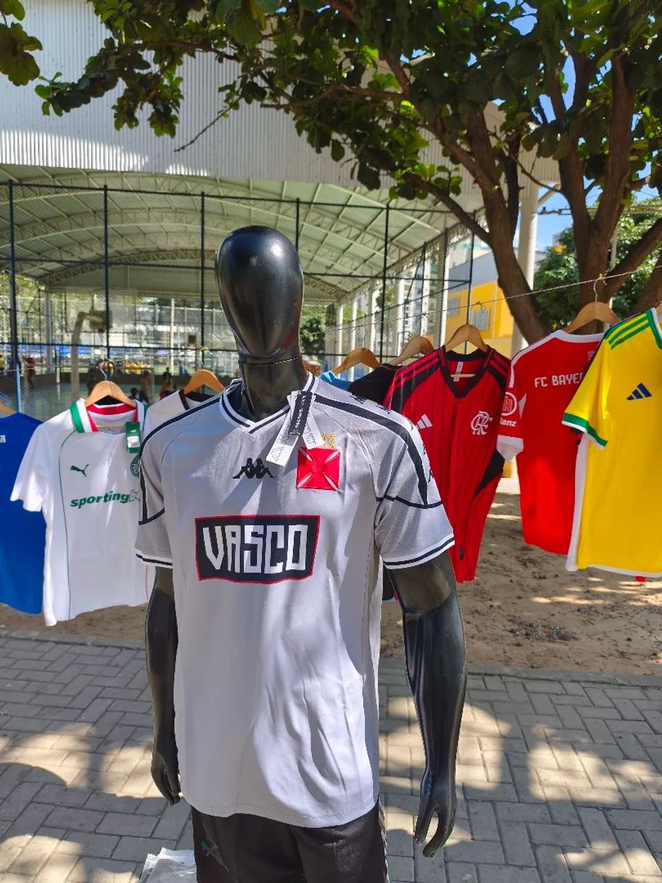 Camisa Vasco Cinza aquecimento 