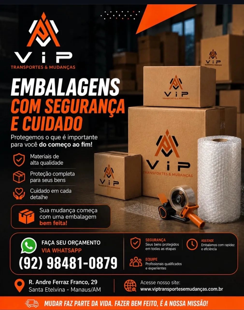 FAZEMOS TRANSPORTES E MUDANÇAS 