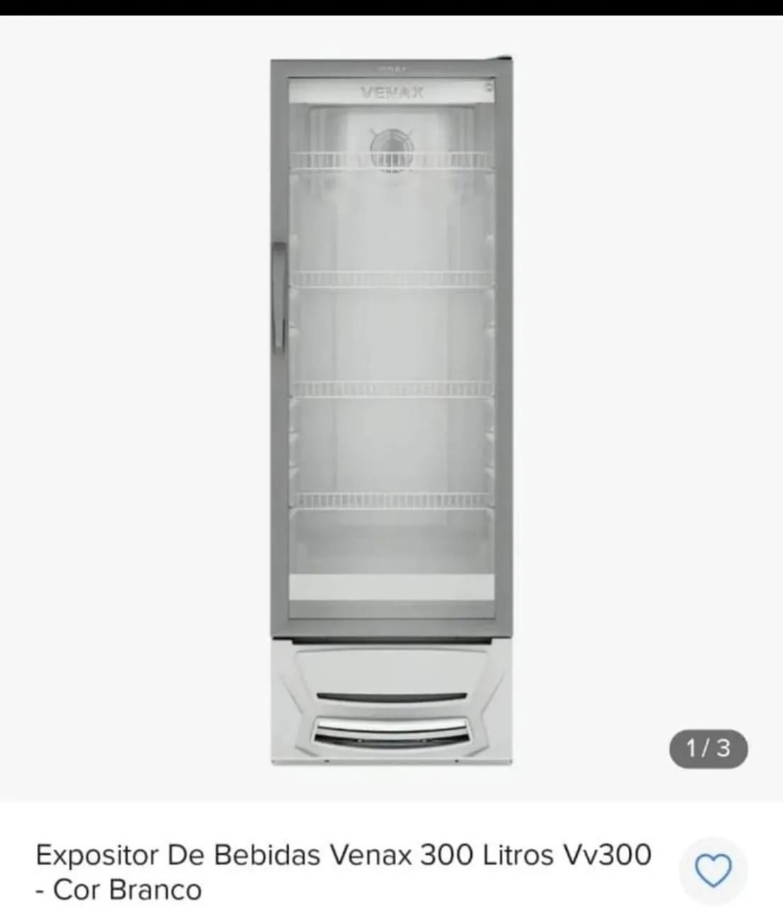 Expositor de bebidas Venax 300 litros 