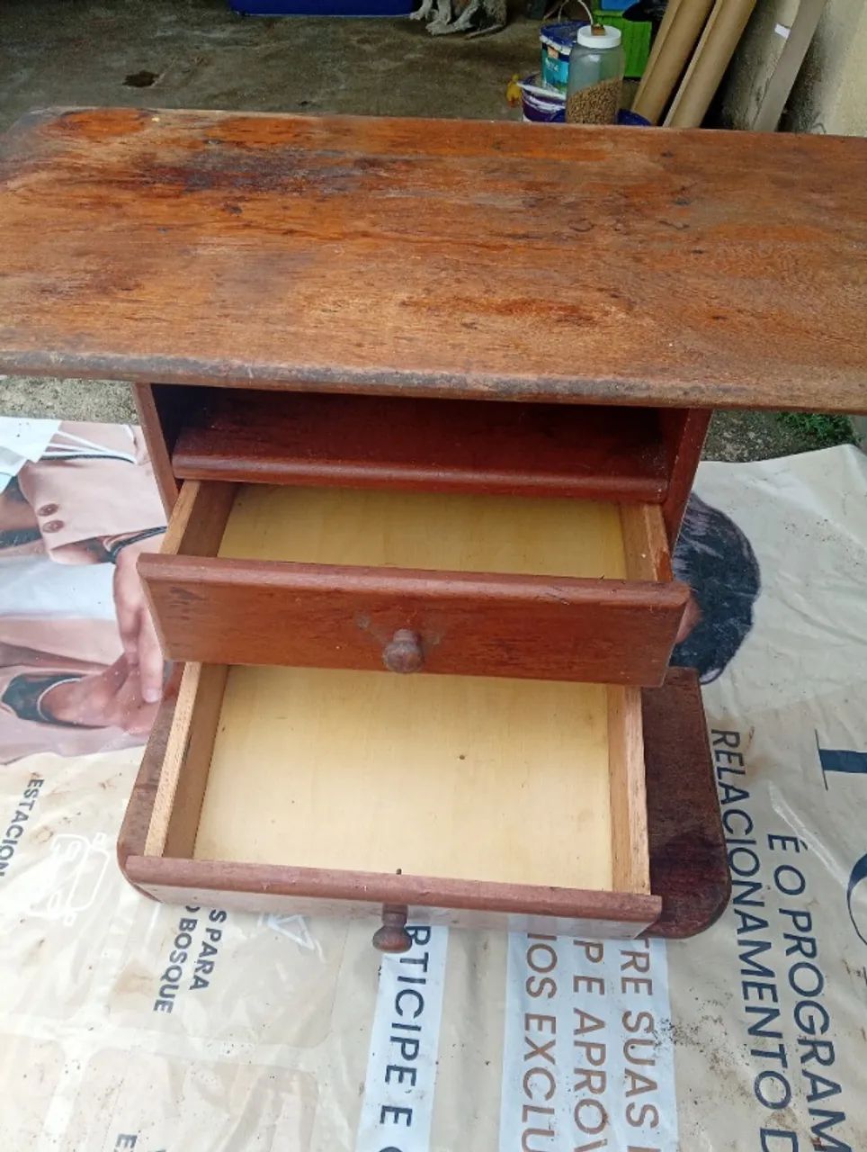 MESA DE APOIO EM ANGELIM EM PEDRA. - Foto 4