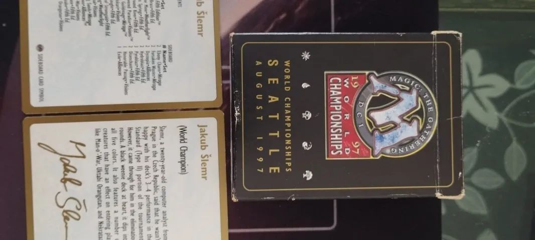 1997 - World Championship Deck - JAKUB SLEMR Magic The Gathering - Foto 5