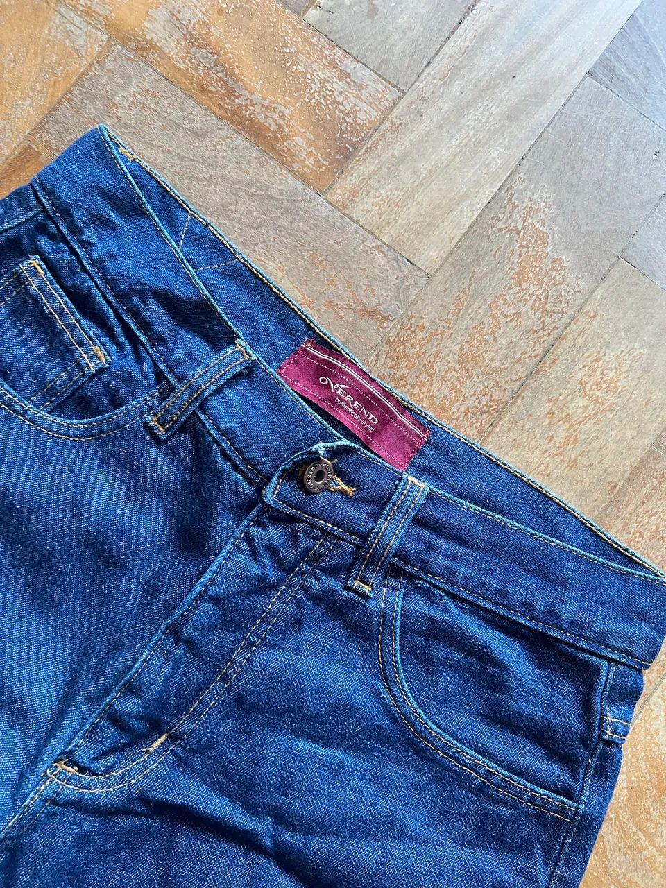 bermuda jeans overend azul 38  - Foto 2