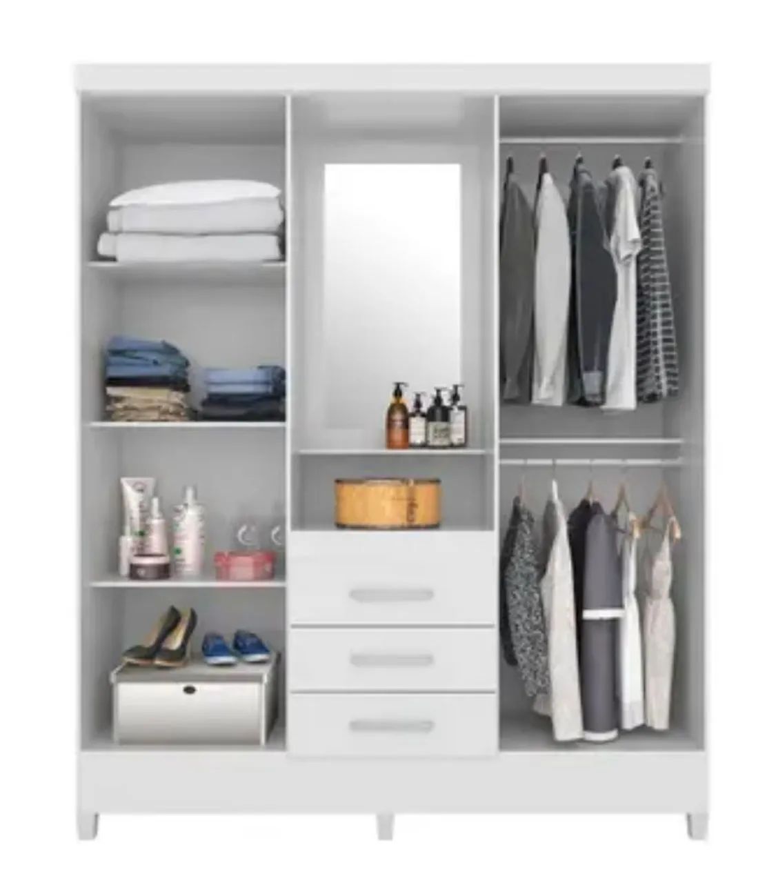 Guarda roupa 4 porta e 3 gavetas - Foto 2