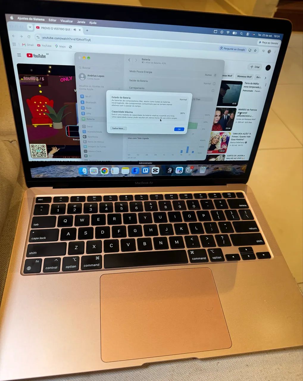 MacBook M1 2020 245GB  - Foto 3