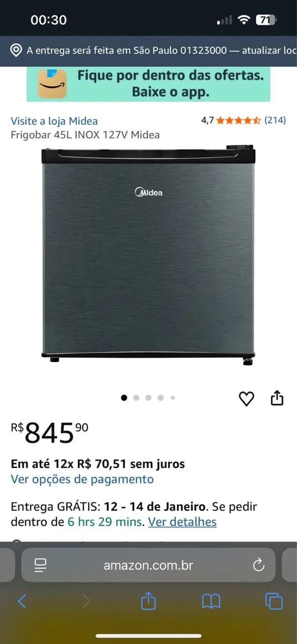 Frigobar 45L - Midea - Foto 5