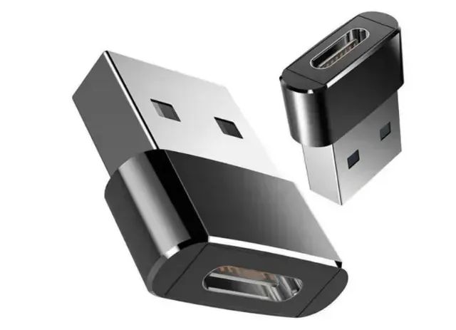 Adaptador Otg Usb Tipo C para Usb Macho iPhone Carregador e Dados