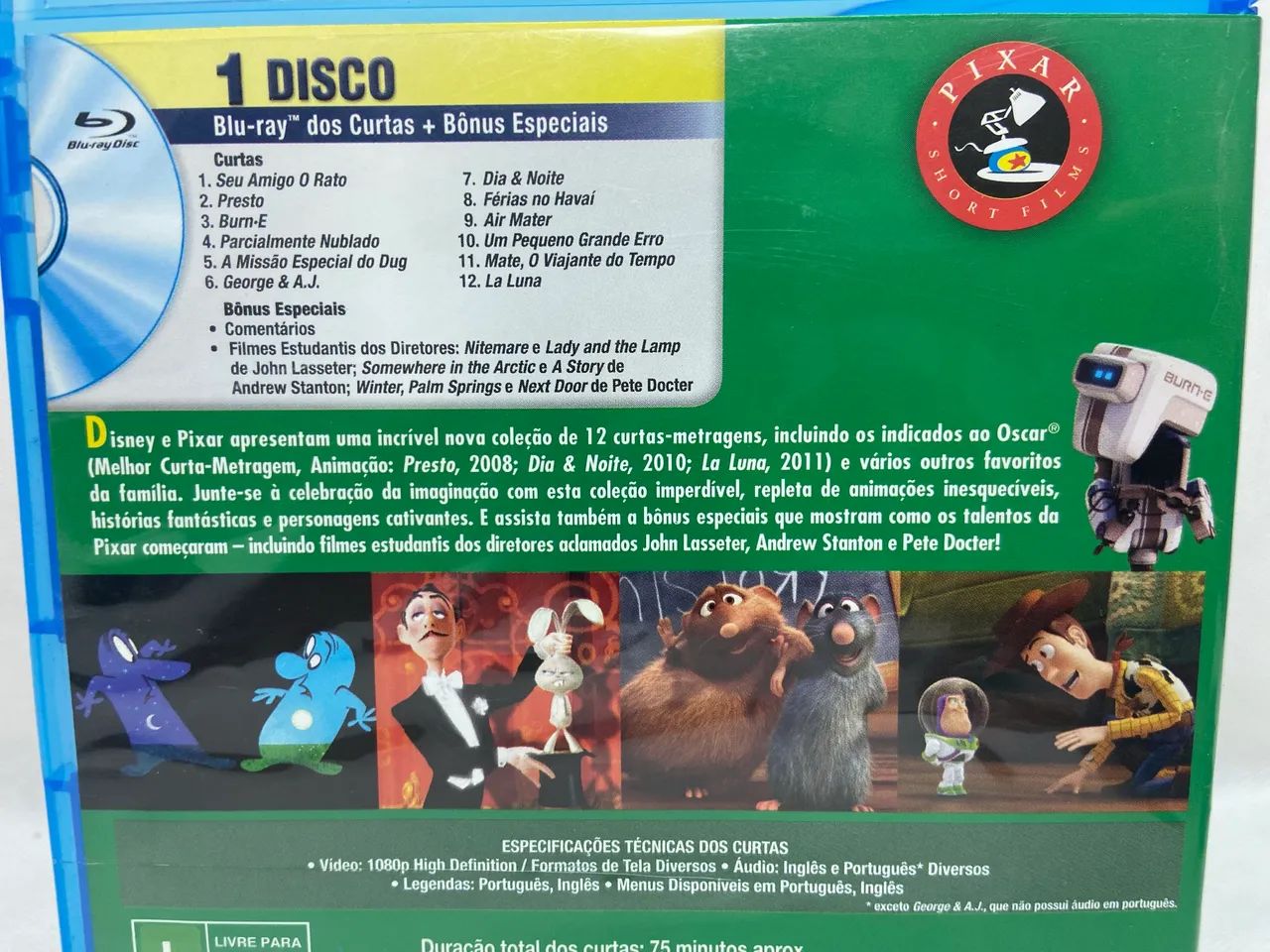 Blu-ray Filme Desenho Disney Pixar Short Films Collection Vol. 2 Bluray - Foto 3