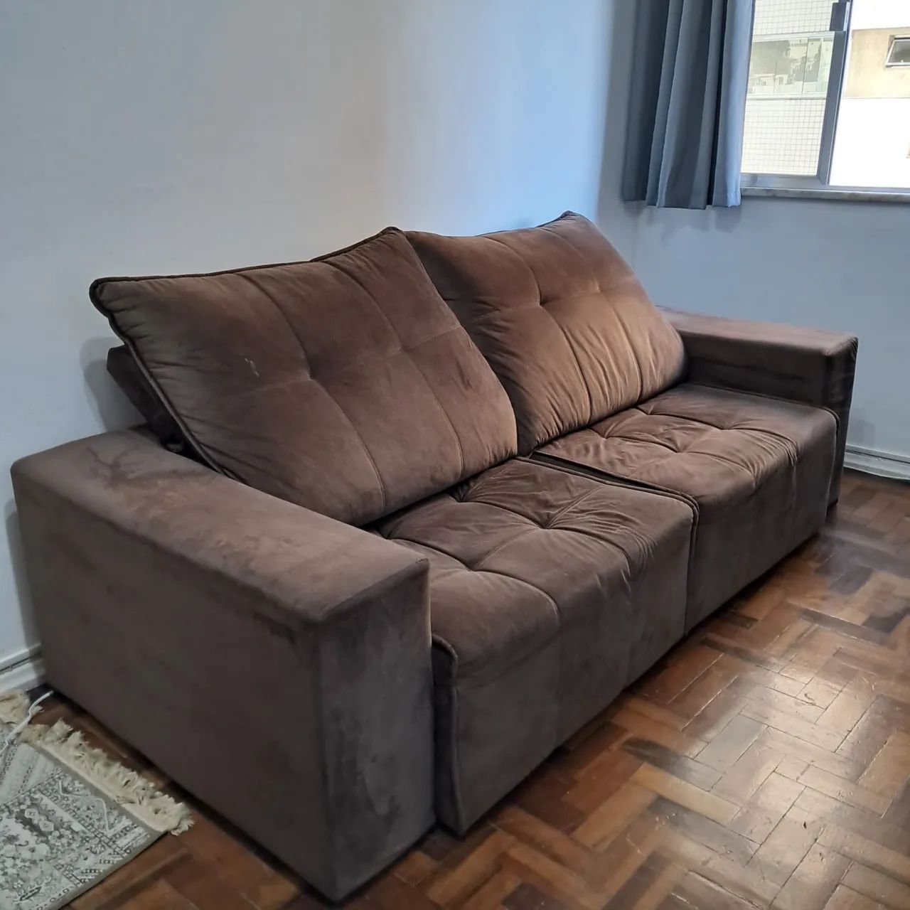 Sofá retrátil e reclinável 3 lugares  - Foto 3