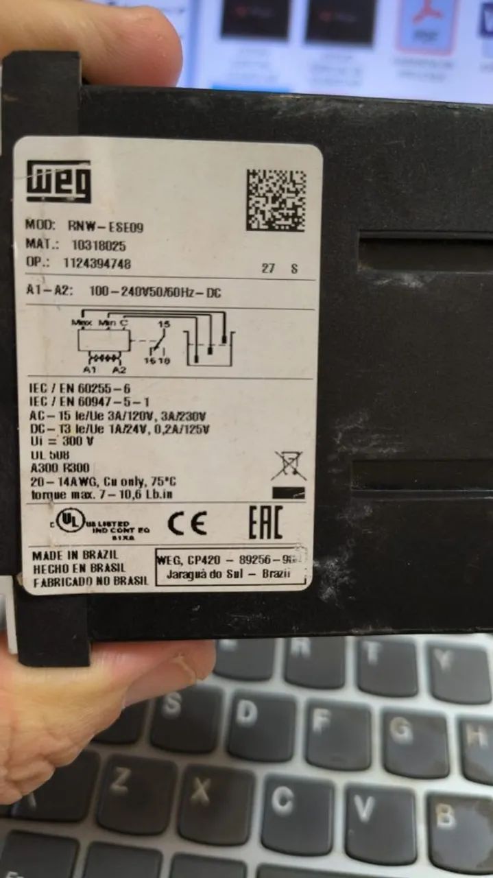 Relé de controle de esvaziamento RNW EsE 09 100 /240 v - Foto 2