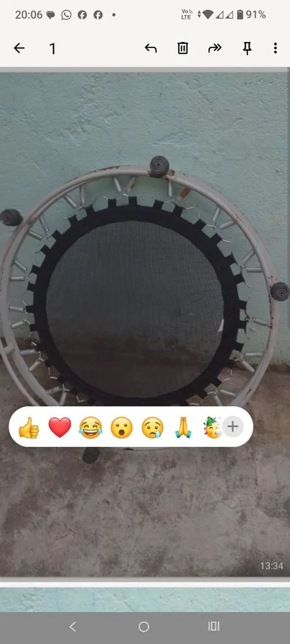 Trampolim circular 