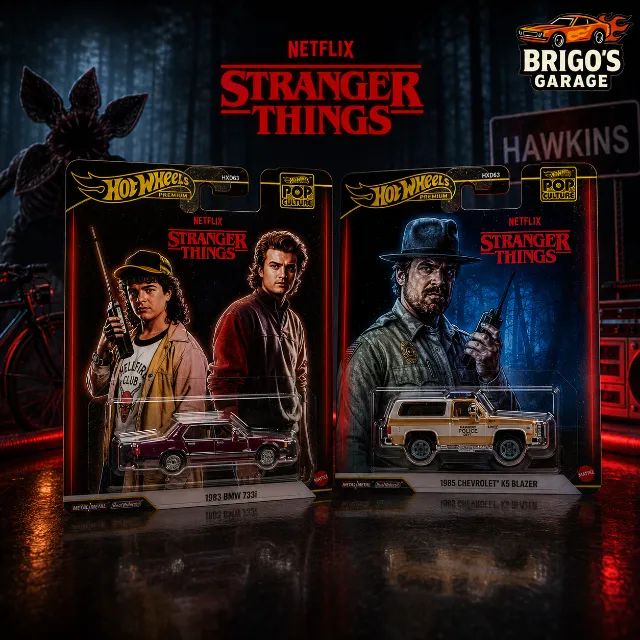 DUPLA HOT WHEELS STRANGER THINGS (BMW+BLAZER)