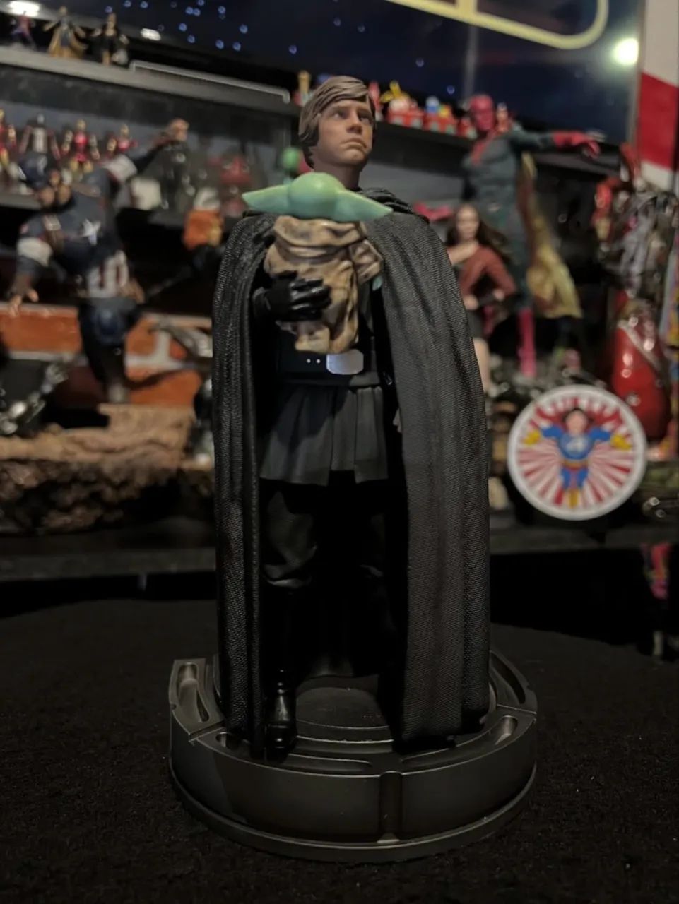 Luke Skywalker and Grogu - The Mandalorian - Art Scale 1/10 - Iron Studios - Foto 3