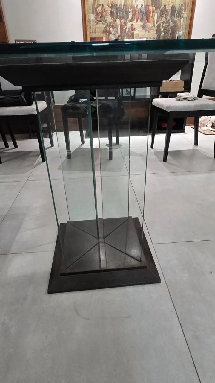 Mesa de jantar 8 lugares em vidro - Foto 3