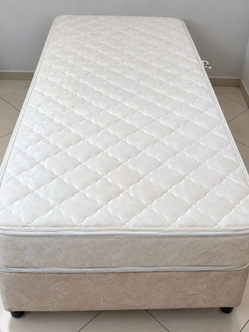 Cama Box Solteiro + Colchão Castor