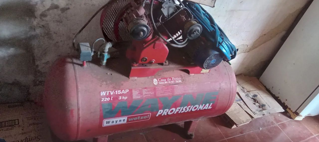 Compressor Profissional Wayne Wetzel WTV-15AP - 220L / 3HP - Foto 2