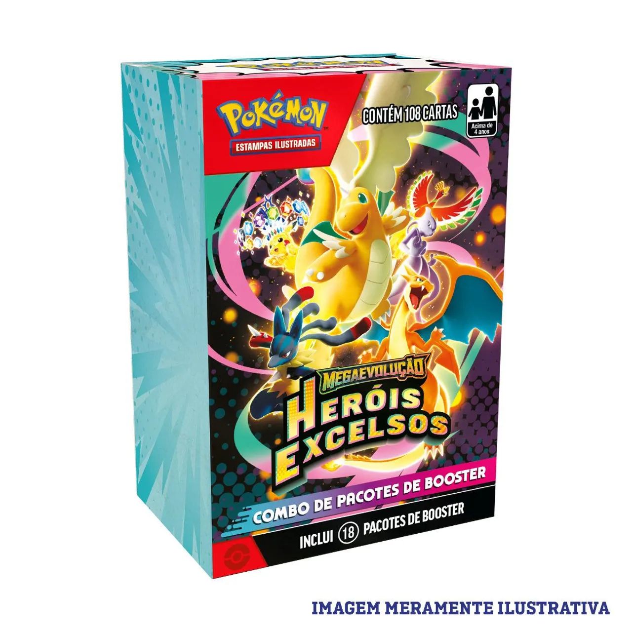 Combo De Booster Pokémon Heróis Excelsos Cartas Copag 2026 Cartas