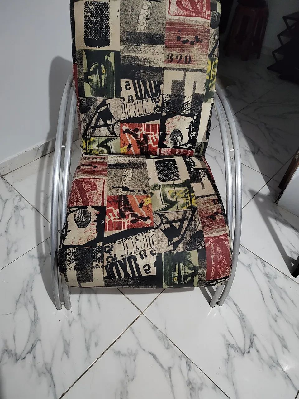 Poltronas duplas em alumínio