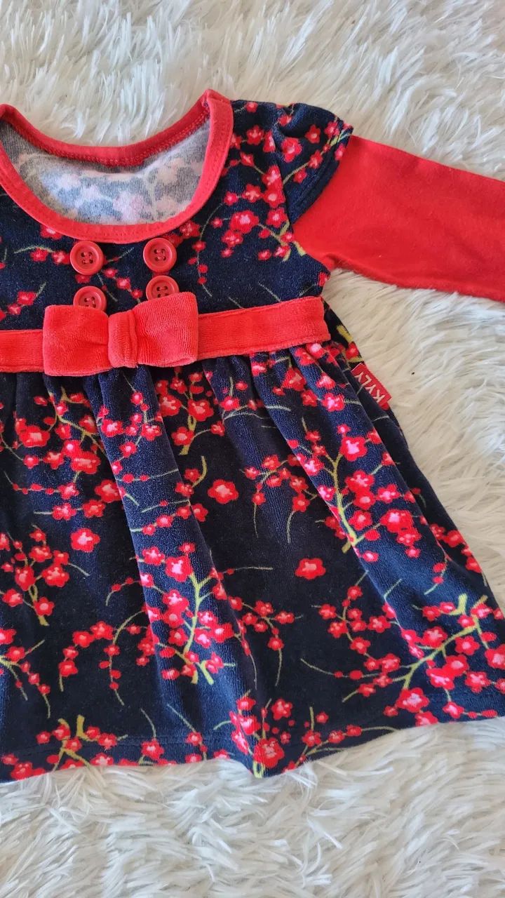 2 vestidos de bebê tamanho P  - Foto 3