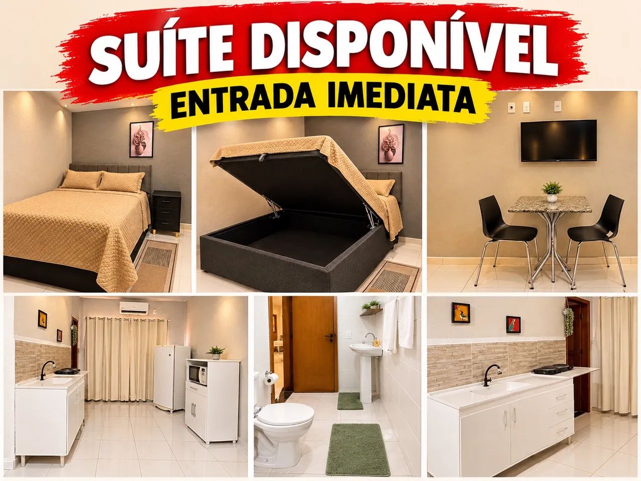 Kitnet tipo loft disponível para entrada IMEDIATA