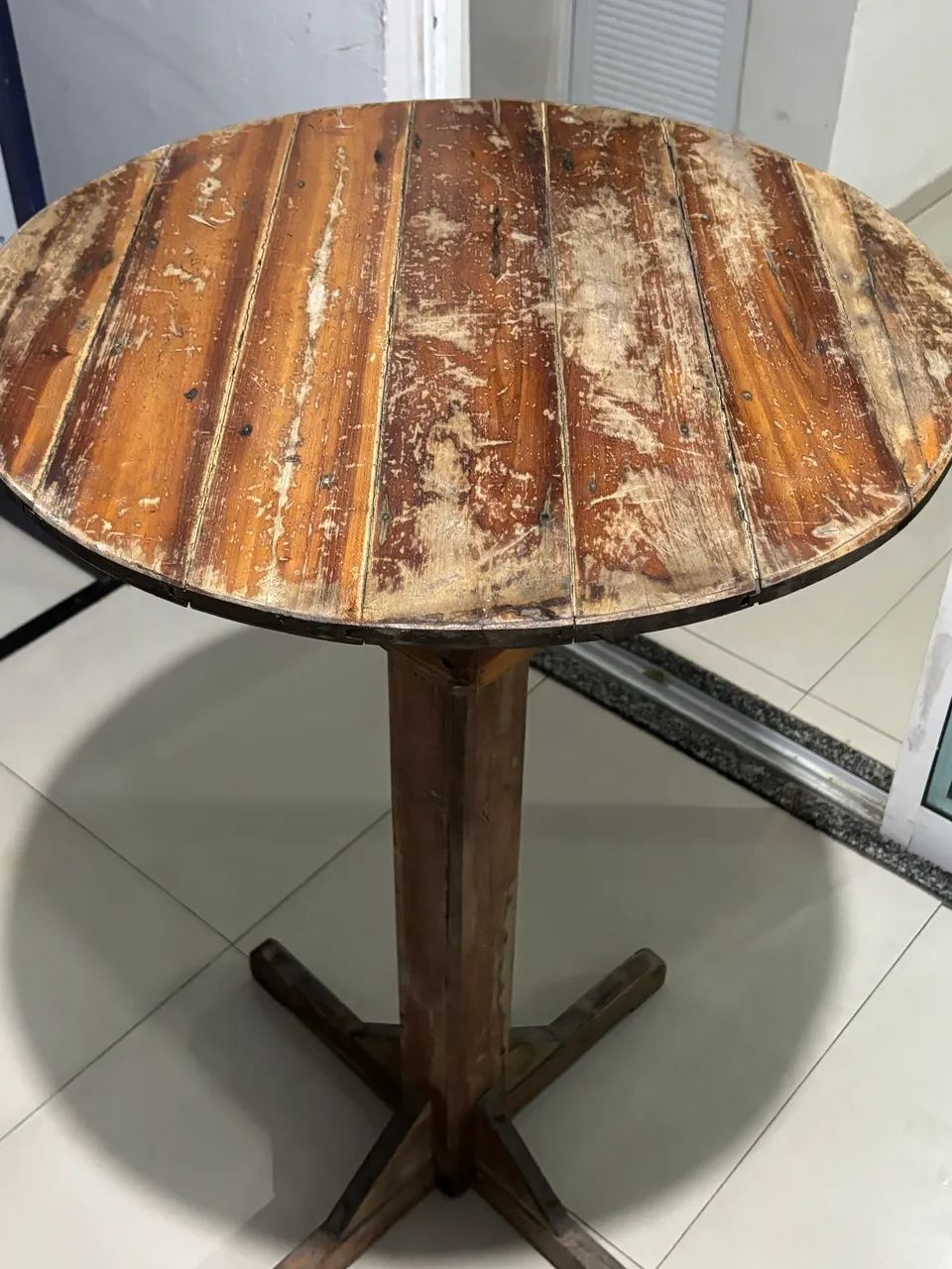 MESA DE MADEIRA RÚSTICA ? R$ 100 - Foto 4