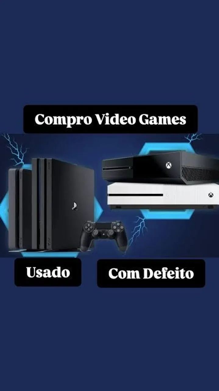 Compramos Consoles Com defeito - PLAYSTATION - XBOX 