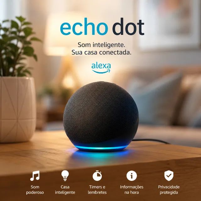 Amazon Alexa Echo Dot Speaker de 5ª Geração - Foto 3
