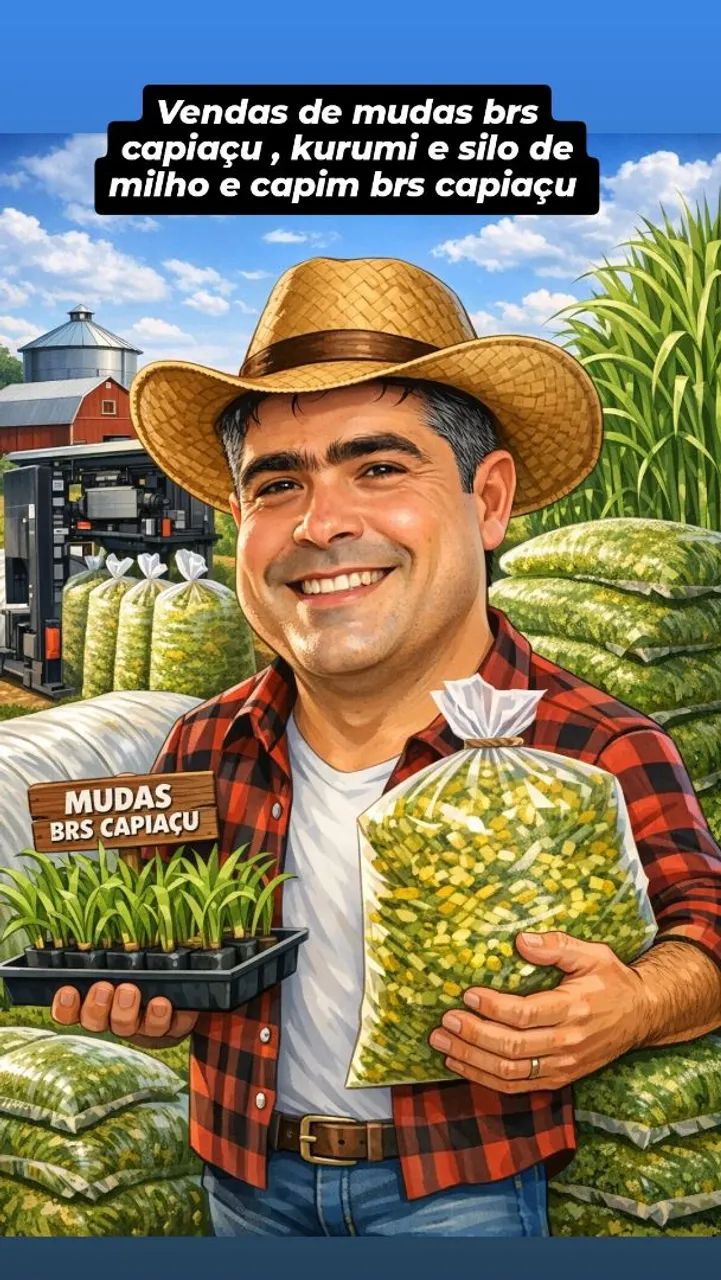 VENDA SILO BRS CAPIAÇU E MILHO C/ TODAS AS ESPIGAS 