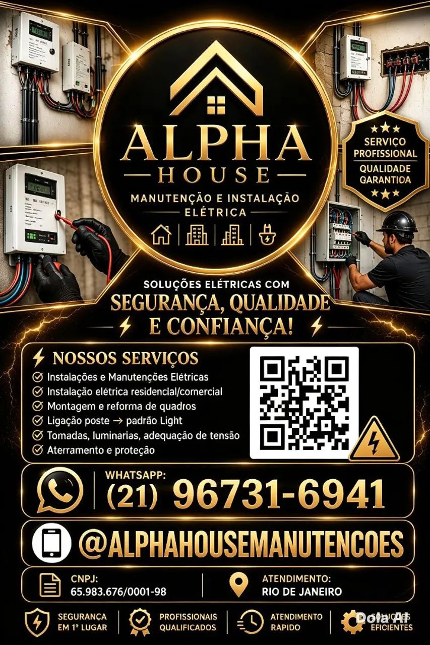 Reforma, instalação e manutenção.