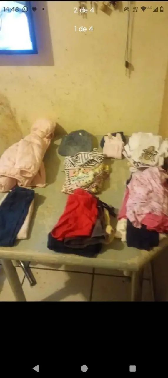 Lote de roupa de menino