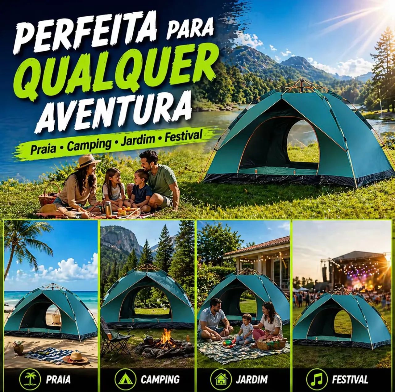 Barraca para acampamento  - Foto 3