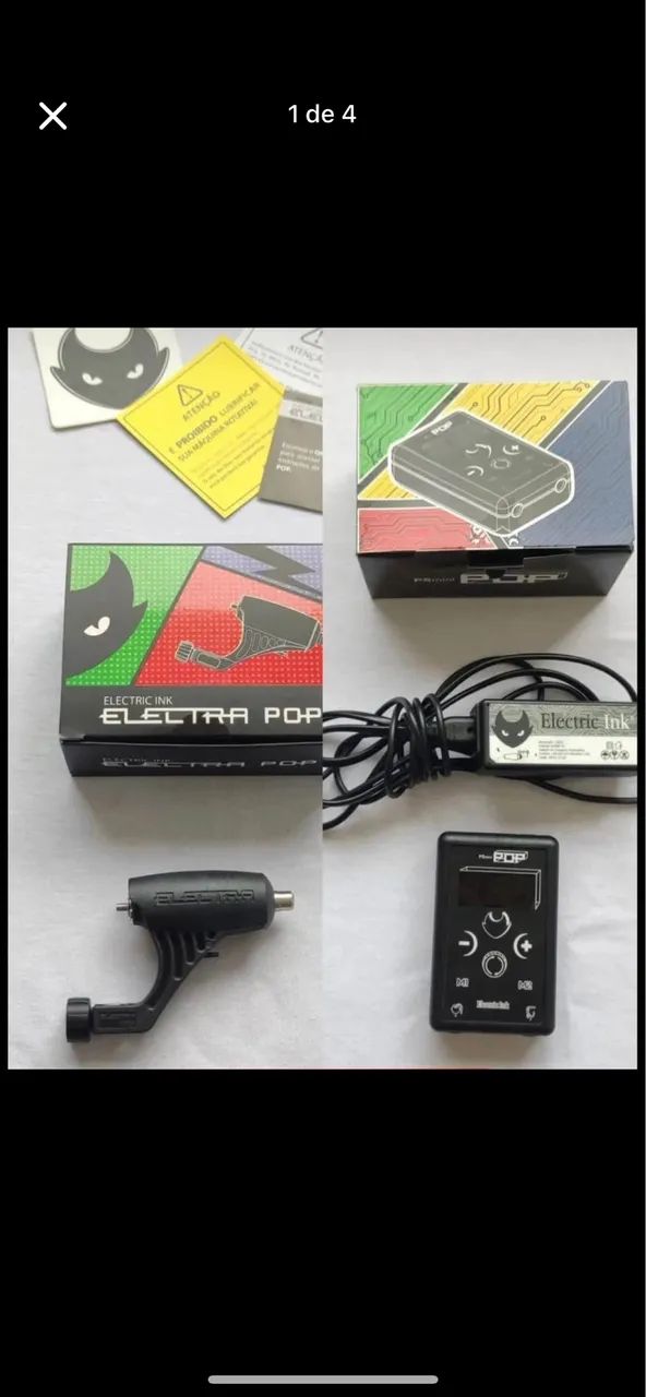 Máquina de tatuagem: Fonte PS MINI POP ELETRIC INK  Máquina Rotativa ELETRIC INK - Foto 3