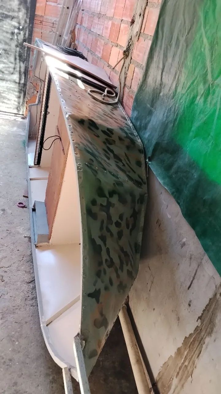 Barco artesanal em chapa de zinco  - Foto 4