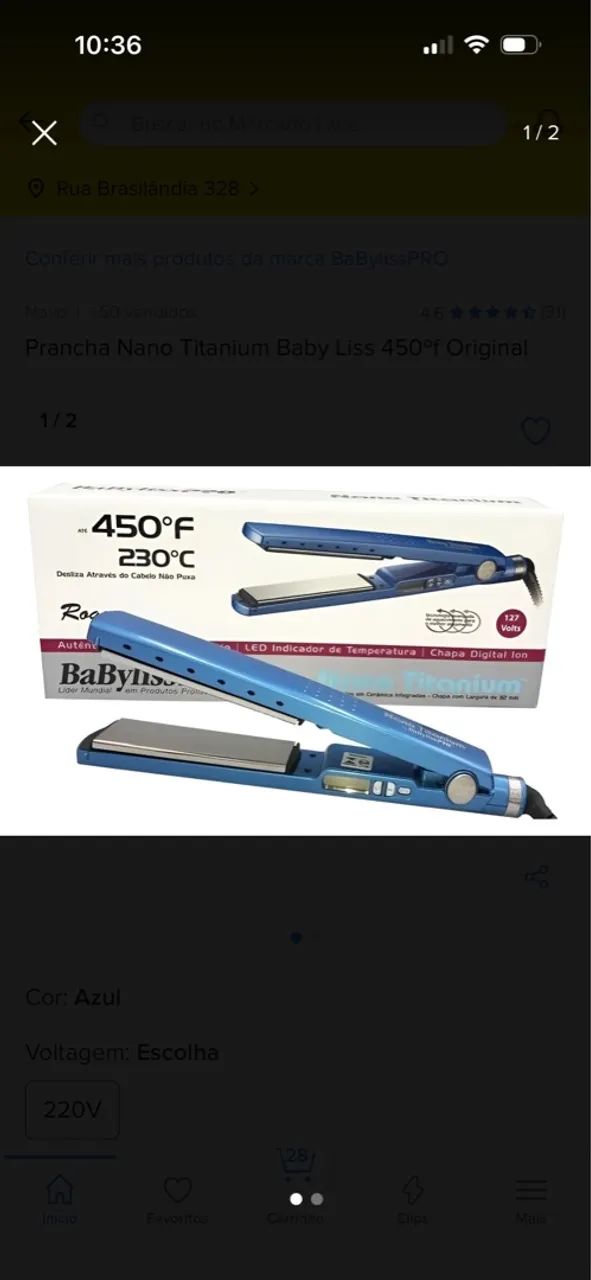 Prancha Alisadora Pro Nano Titanium 450f - Foto 4