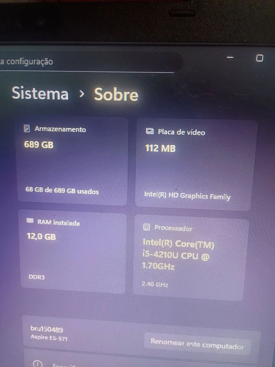 Notebook i5 game acer - Foto 3