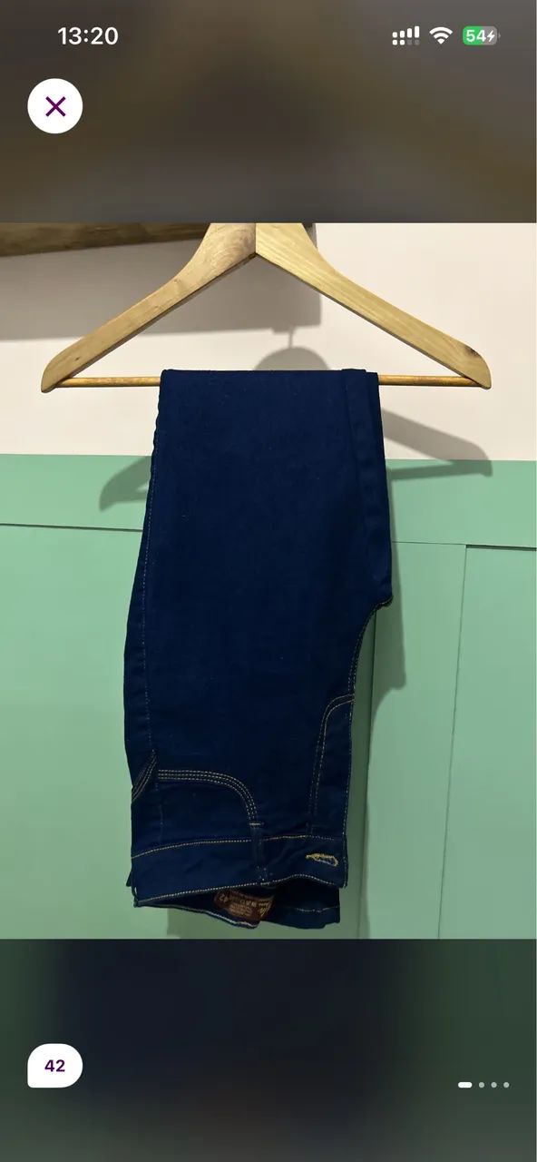 Calça jeans azul flare  - Foto 3